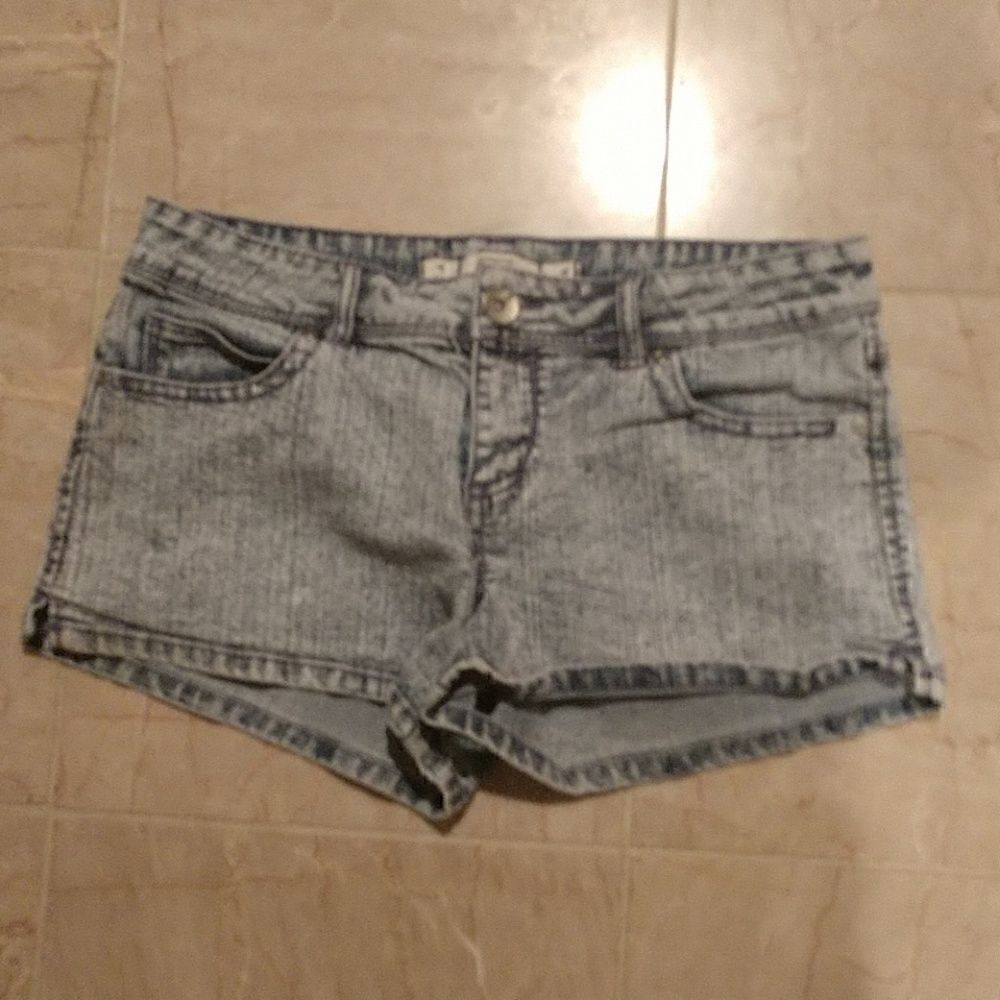 👌Grane Acid Washed Jean Shorts